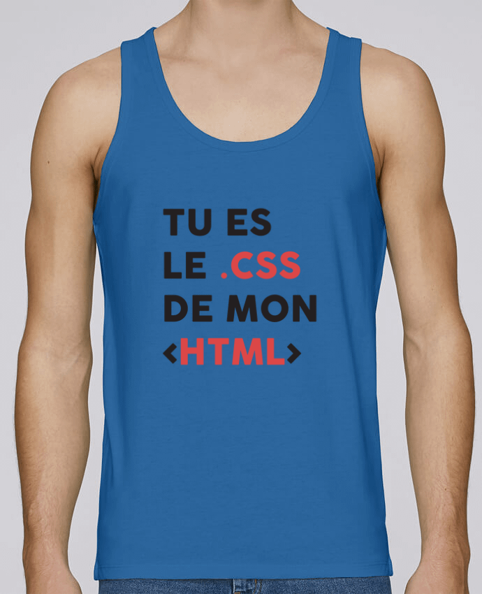 Débardeur homme Le CSS de mon HTML par tunetoo 100% coton bio