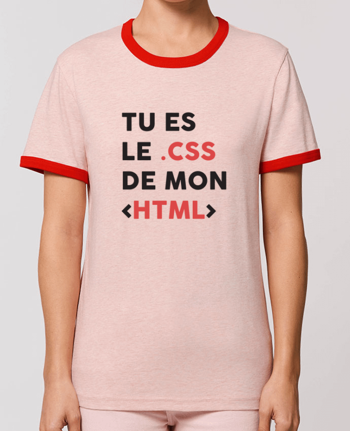 T-Shirt Contrasté Unisexe Stanley RINGER Le CSS de mon HTML por tunetoo