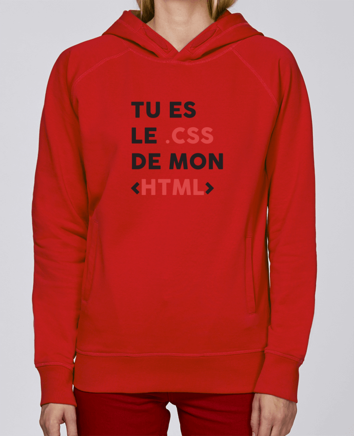 Sweat capuche femme Le CSS de mon HTML par tunetoo