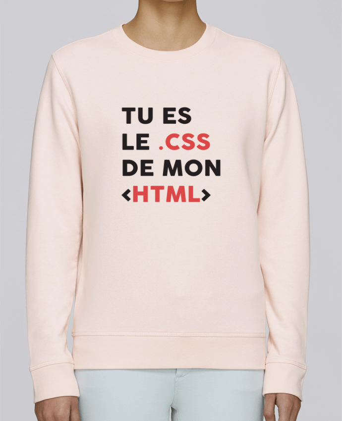 Unisex Sweatshirt Crewneck Medium Fit Rise Le CSS de mon HTML by tunetoo