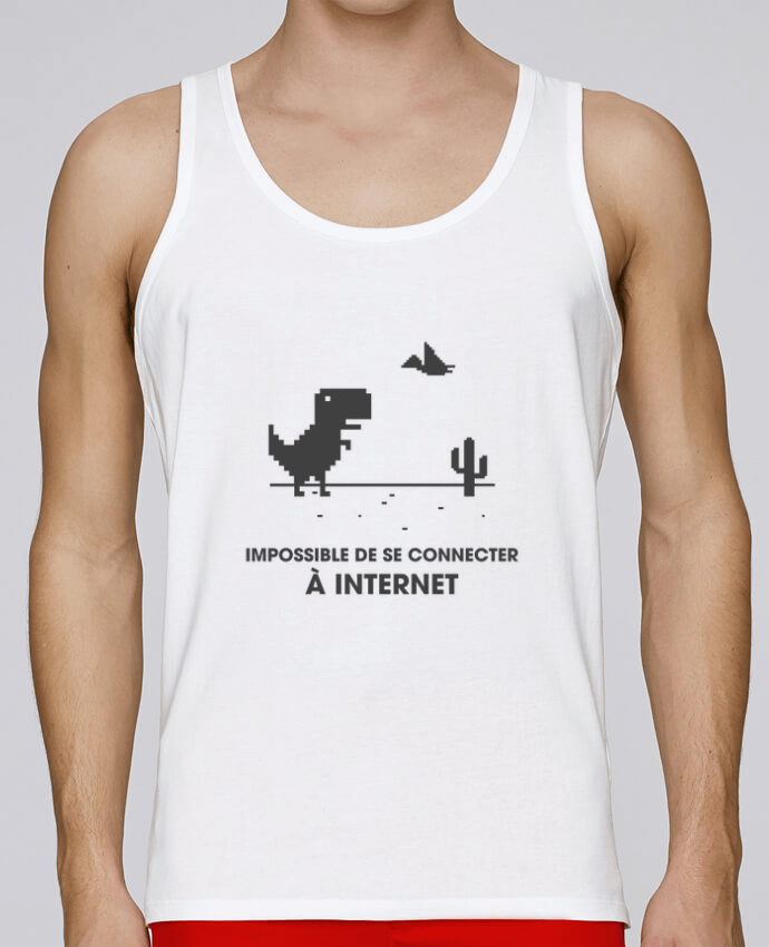 Débardeur homme Impossible de se connecter à internet par tunetoo 100% coton bio