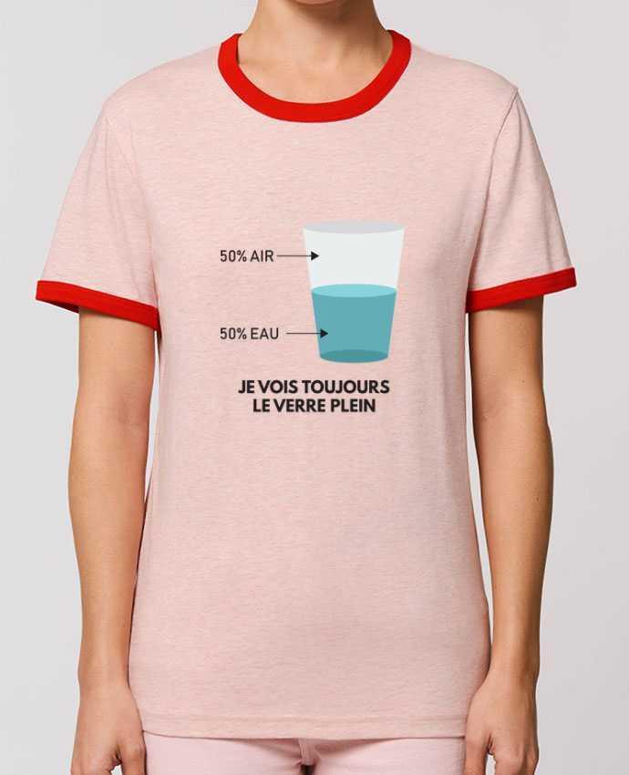 T-shirt Toujours voir le verre plein par tunetoo