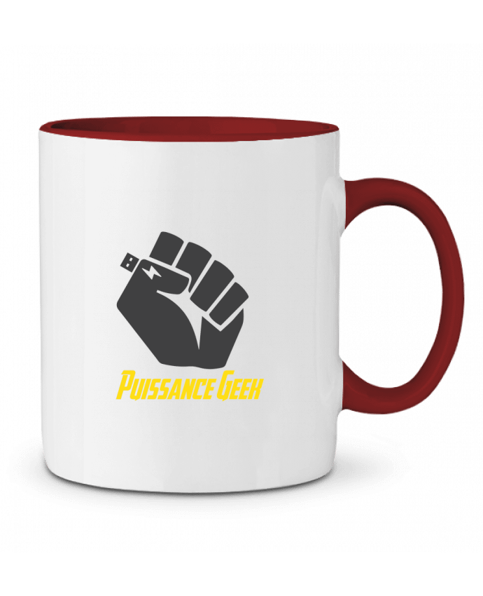 Mug bicolore Puissance Geek tunetoo