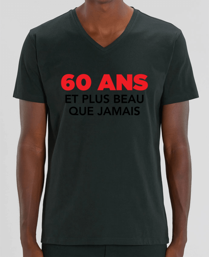 T-shirt homme 60 ans et plus beau que jamais - Anniversaire par tunetoo