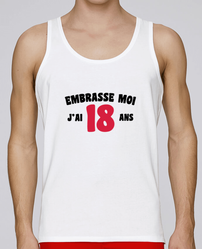 Débardeur homme Embrasse moi j'ai 18 ans par tunetoo 100% coton bio