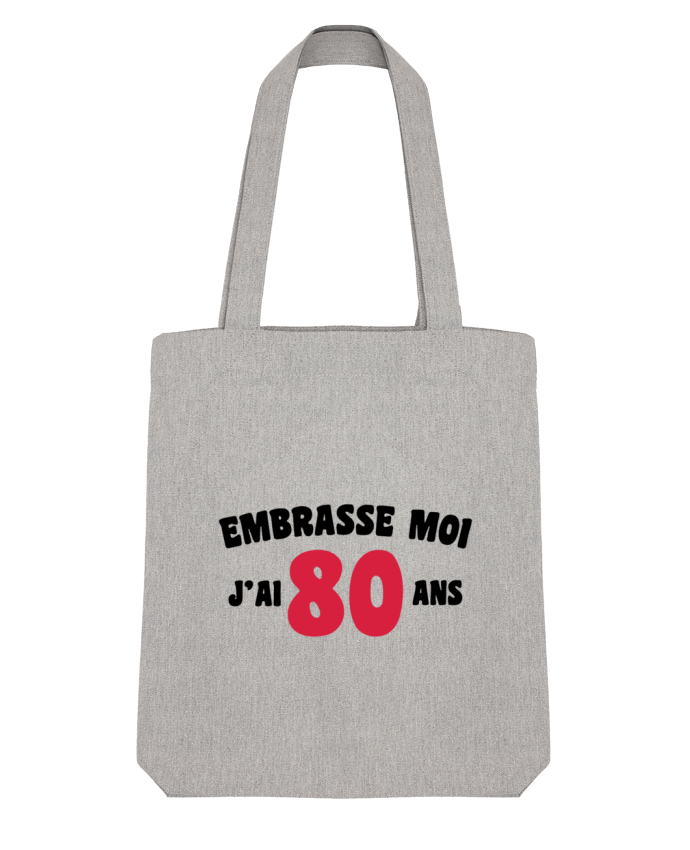 Tote Bag Stanley Stella Embrasse moi j'ai 80 ans par tunetoo 