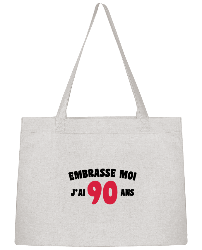 Sac Shopping Embrasse moi j'ai 90 ans par tunetoo