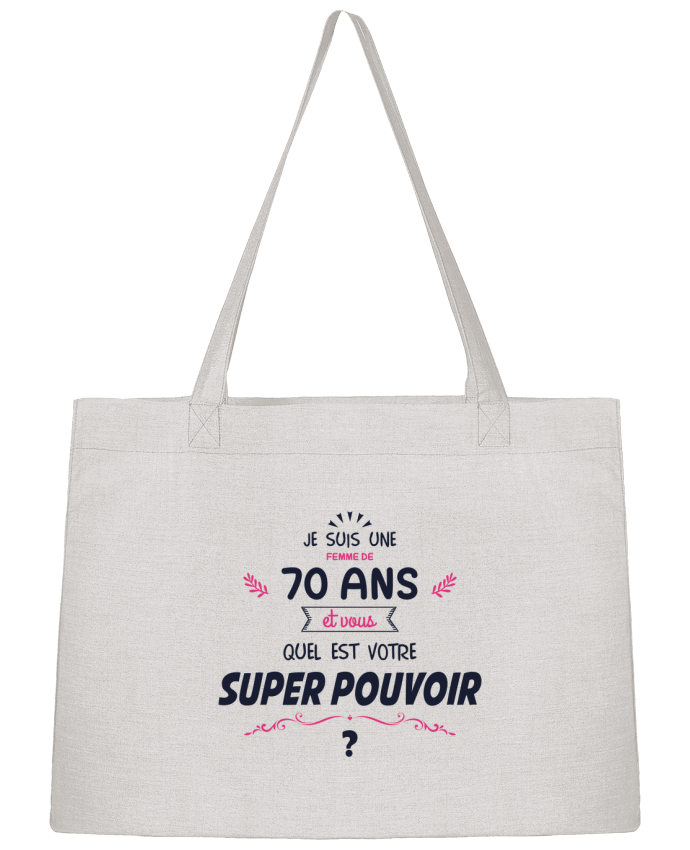 Sac Shopping 70 ans Super Pouvoir - Anniversaire par tunetoo