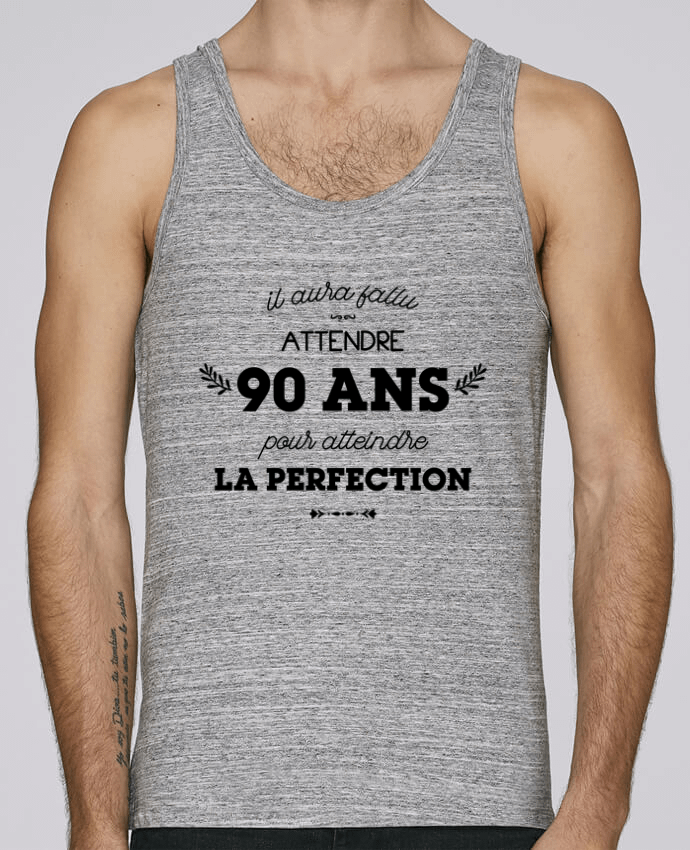 Débardeur homme 90 ans perfection - Anniversaire par tunetoo 100% coton bio