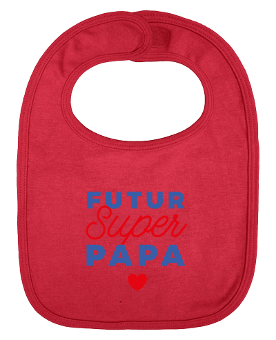 Bavoir bébé uni Futur super papa par Nana