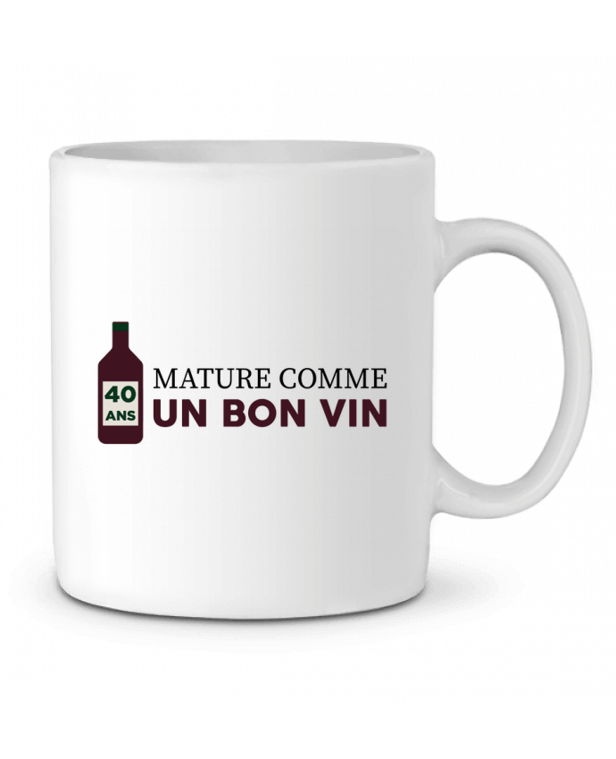 Mug  40 ans mature comme un bon vin - Anniversaire par tunetoo