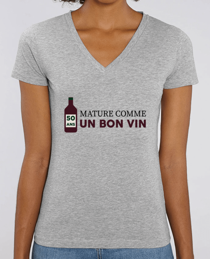 Tee-shirt femme 50 ans mature comme un bon vin - Anniversaire Par  tunetoo