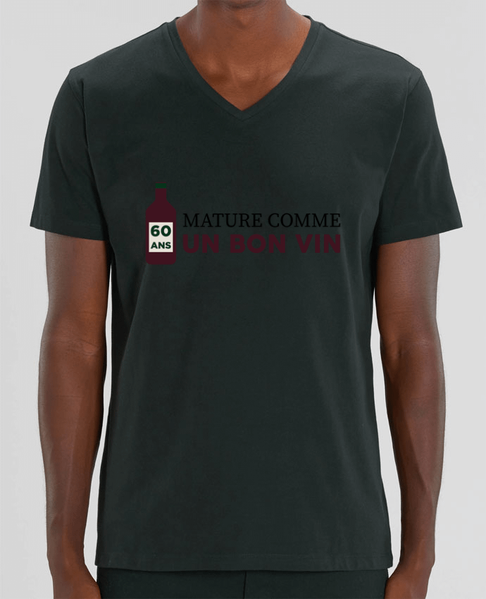 T-shirt homme 60 ans mature comme un bon vin - Anniversaire par tunetoo