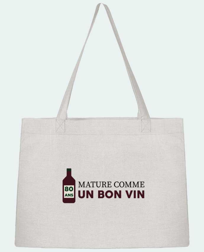 Sac Shopping 80 ans mature comme un bon vin - Anniversaire par tunetoo