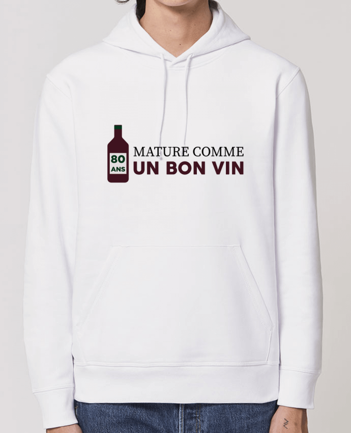 Essential unisex hoodie sweatshirt Drummer 80 ans mature comme un bon vin - Anniversaire Par tunetoo