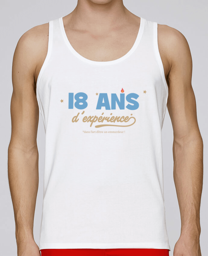 Débardeur homme 18 ans d'expérience - Anniversaire par tunetoo 100% coton bio