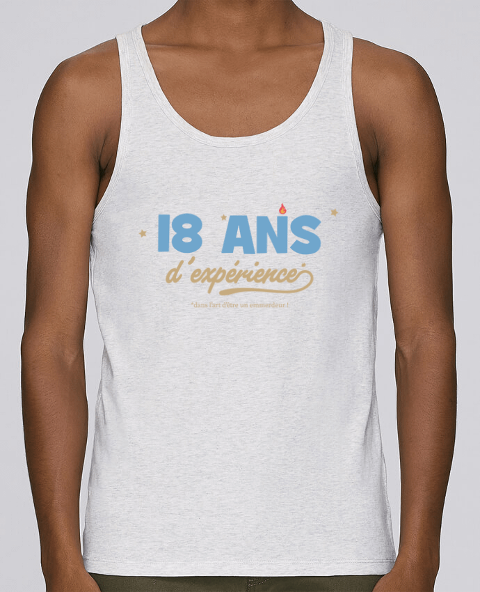 Débardeur homme 18 ans d'expérience - Anniversaire par tunetoo 100% coton bio