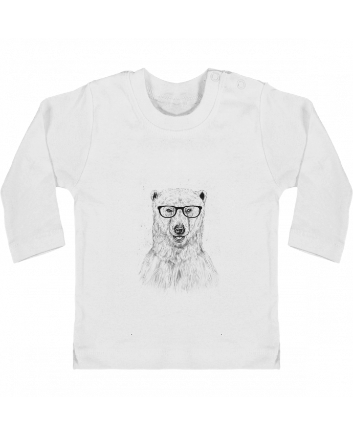 Camiseta Bebé Manga Larga con Botones  Geek Bear manches longues du designer Balàzs Solti