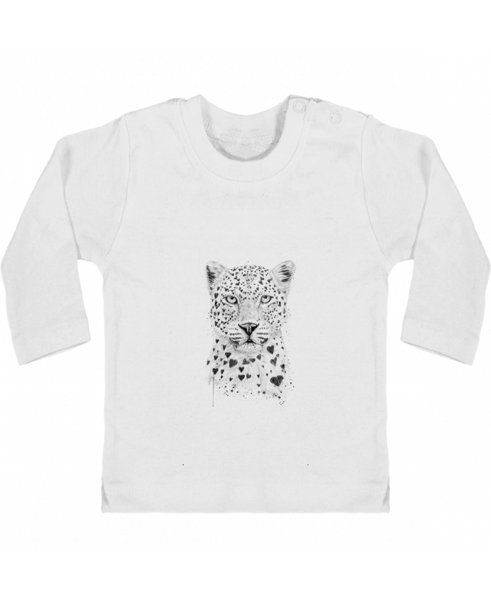 T-shirt bébé lovely_leopard manches longues du designer Balàzs Solti