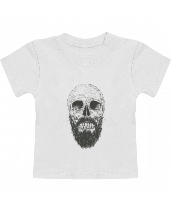 T-shirt bébé Beard is not dead manches courtes du designer Balàzs Solti