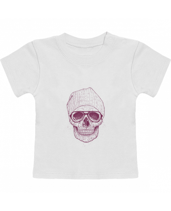 T-Shirt Baby Short Sleeve Cool Skull manches courtes du designer Balàzs Solti