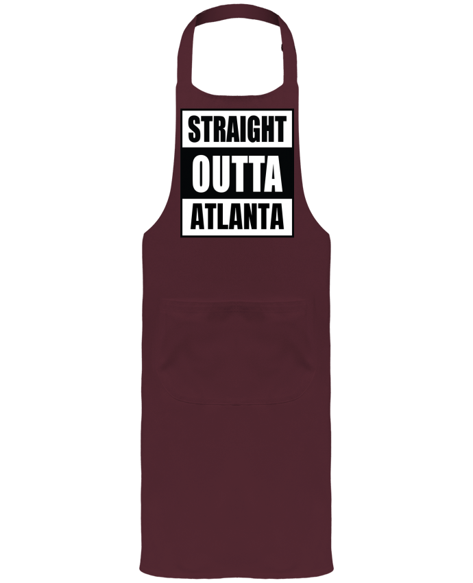 Tablier avec poches Straight outta Atlanta par Cheerocki