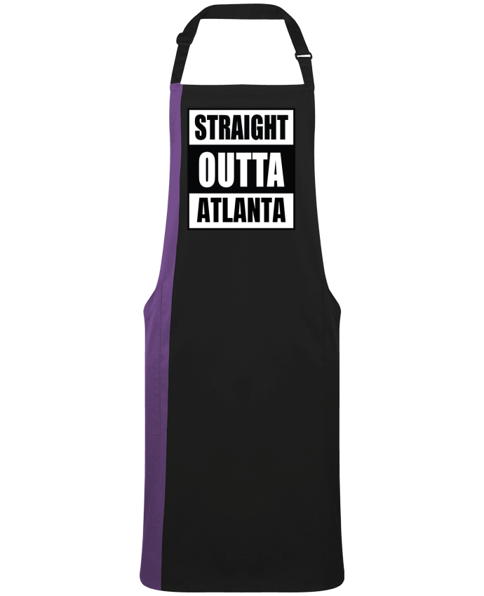 Tablier bicolore Straight outta Atlanta par  Cheerocki