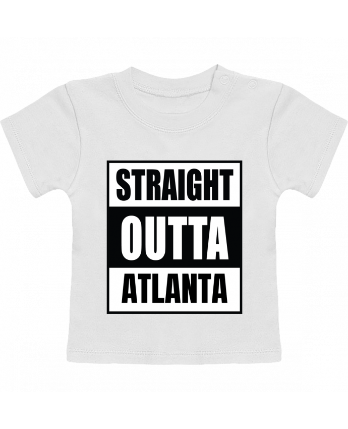 T-shirt bébé Straight outta Atlanta manches courtes du designer Cheerocki