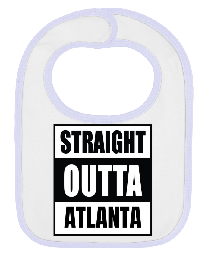 Bavoir bébé uni Straight outta Atlanta par Cheerocki