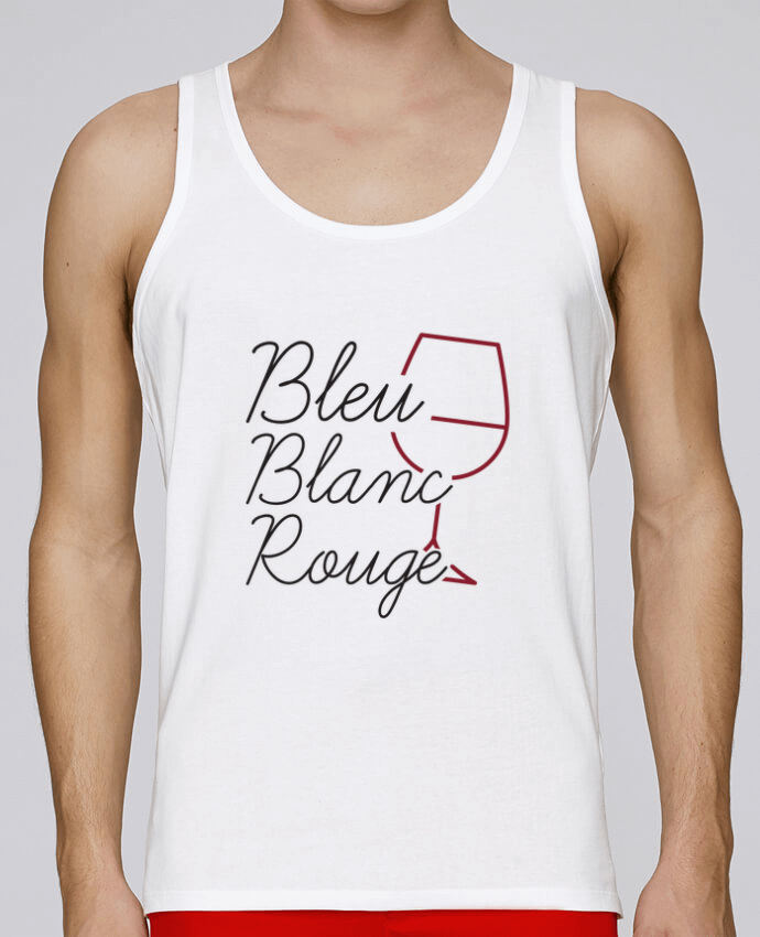 Débardeur homme Bleu Blanc Rouge - Apéro par tunetoo 100% coton bio