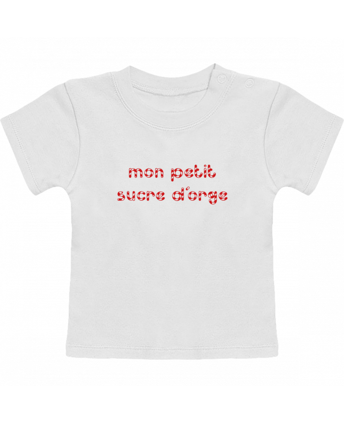 Camiseta Bebé Manga Corta Mon petit sucre d'orge manches courtes du designer tunetoo