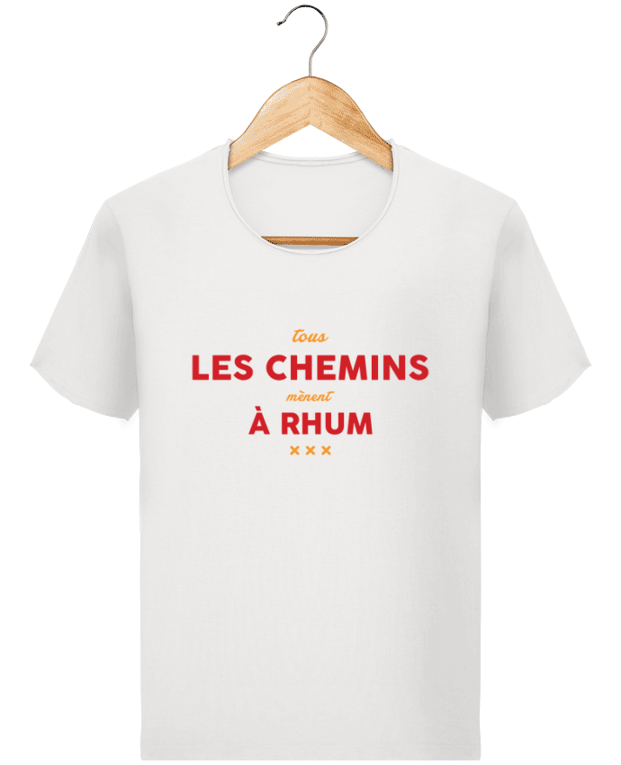  T-shirt Homme vintage Tous les chemins mènent à rhum - Apéro par tunetoo