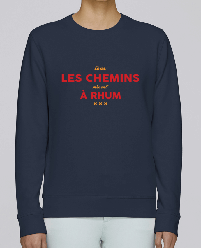 Sweatshirt Tous les chemins mènent à rhum - Apéro par tunetoo