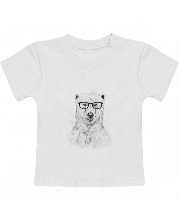 Camiseta Bebé Manga Corta Geek Bear manches courtes du designer Balàzs Solti