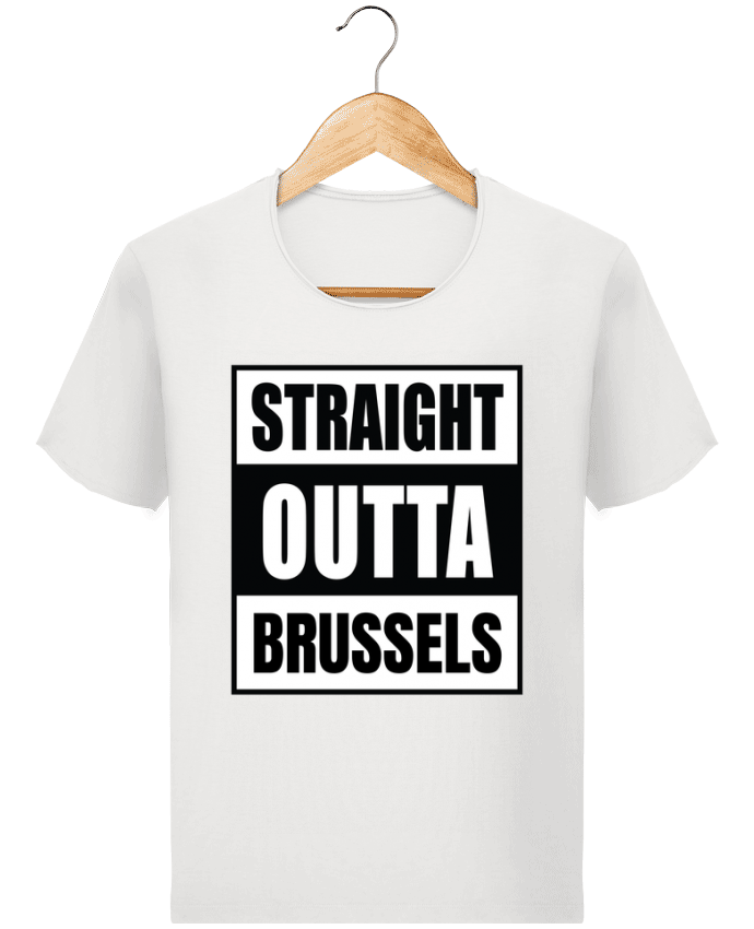  T-shirt Homme vintage Straight outta Brussels par Cheerocki