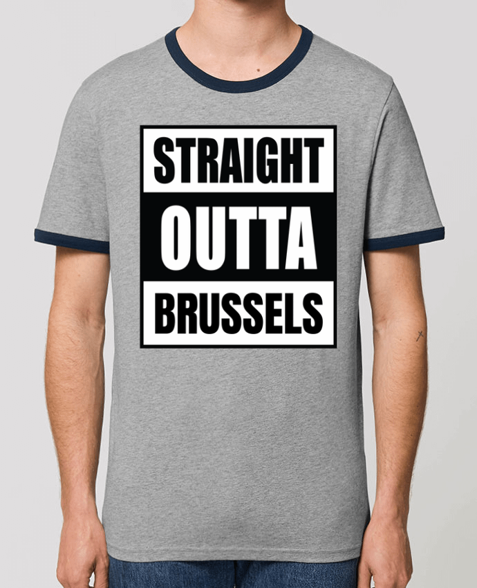 T-shirt Straight outta Brussels par Cheerocki