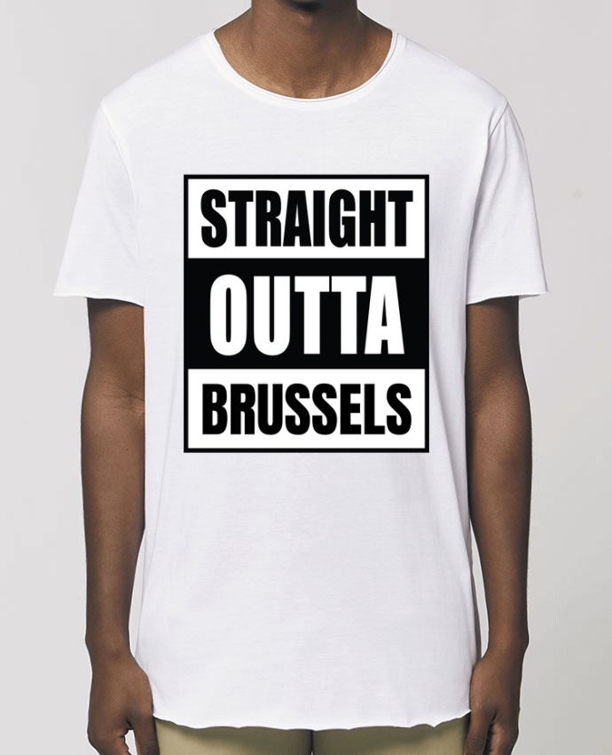 Tee-shirt Homme Straight outta Brussels Par  Cheerocki