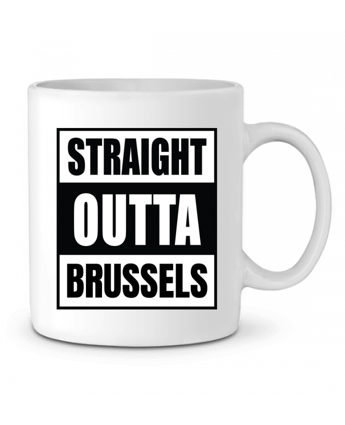 Mug  Straight outta Brussels par Cheerocki