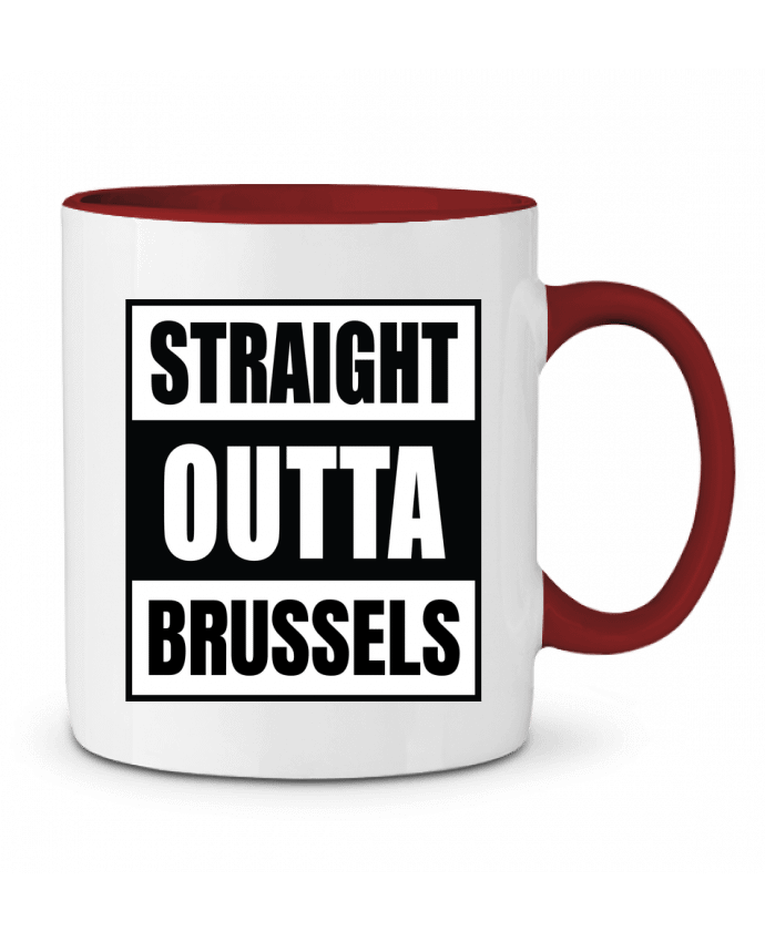 Mug bicolore Straight outta Brussels Cheerocki