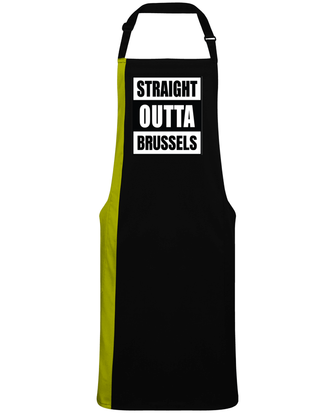 Tablier bicolore Straight outta Brussels par  Cheerocki