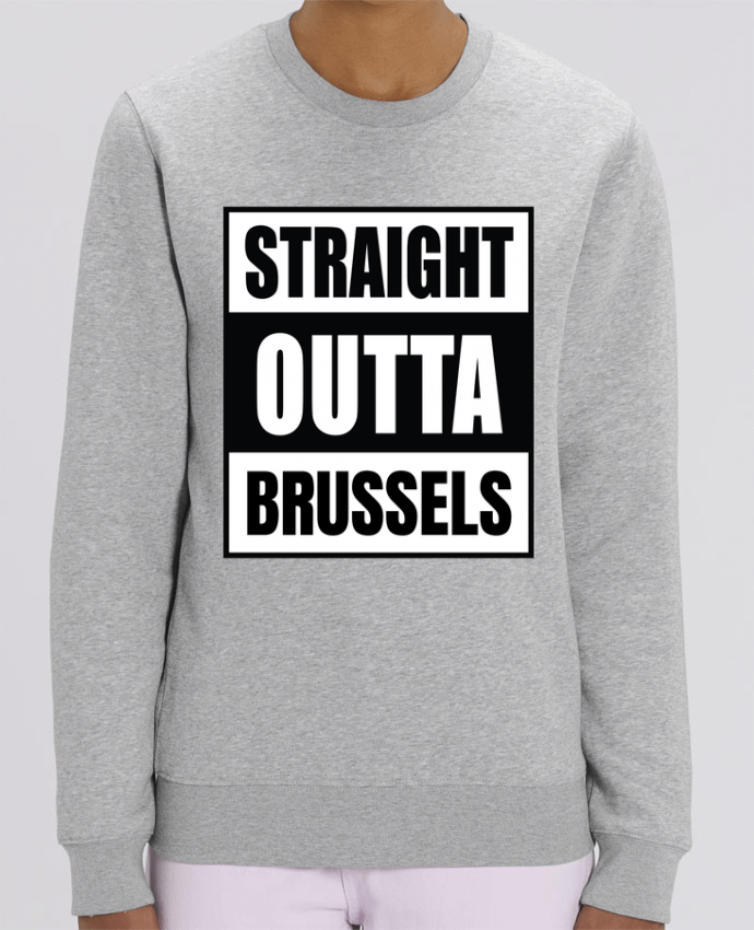 Sweat-shirt Straight outta Brussels Par Cheerocki