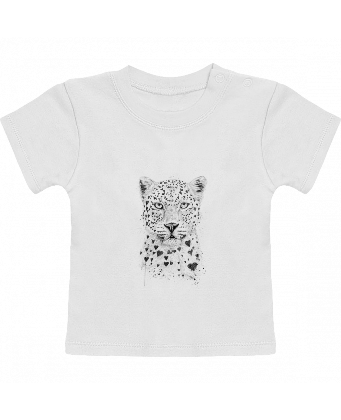 Camiseta Bebé Manga Corta lovely_leopord manches courtes du designer Balàzs Solti