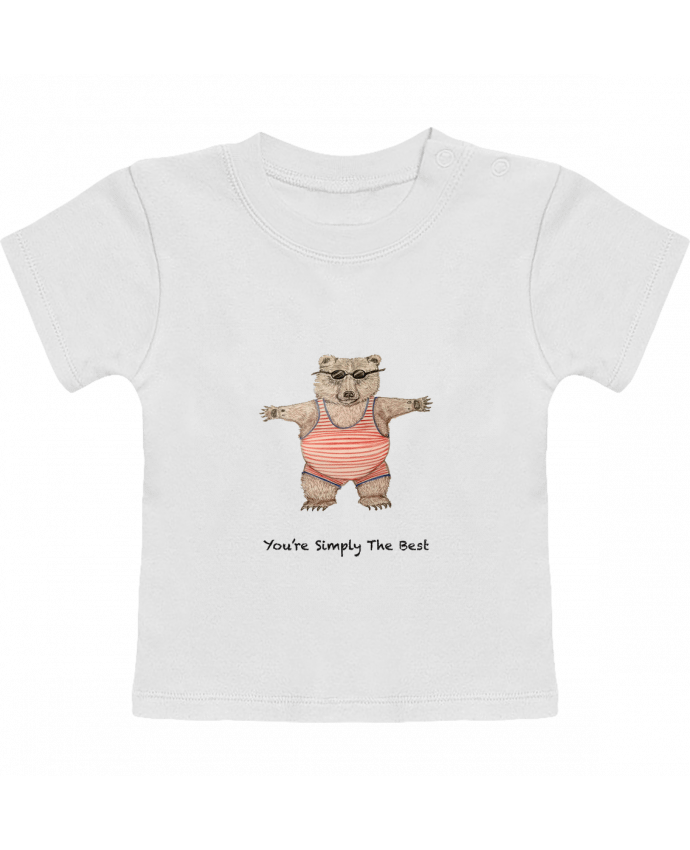 T-Shirt Baby Short Sleeve YOU'RE SIMPLY THE BEST manches courtes du designer La Paloma
