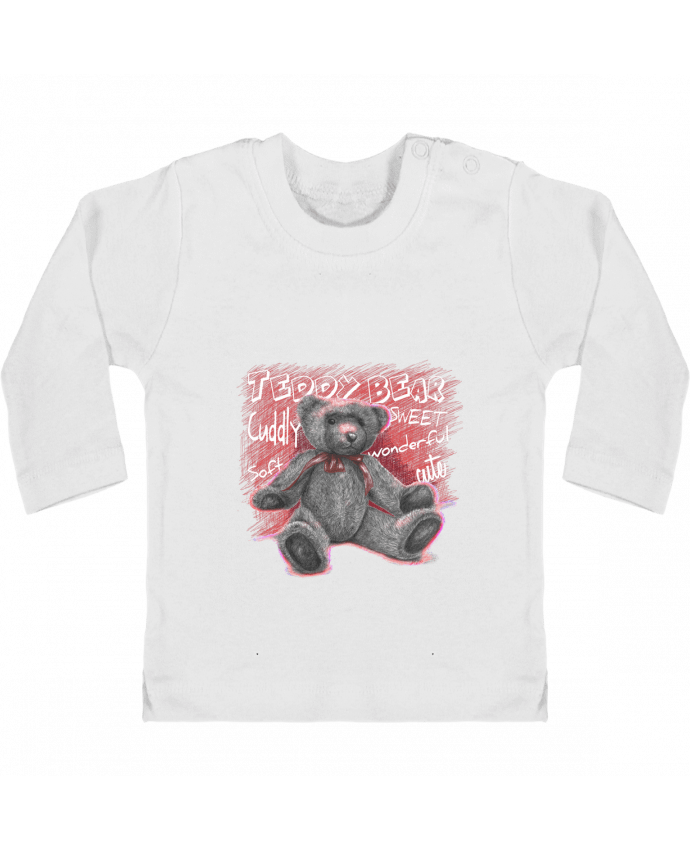 T-shirt bébé Teddy Bear manches longues du designer MaZa