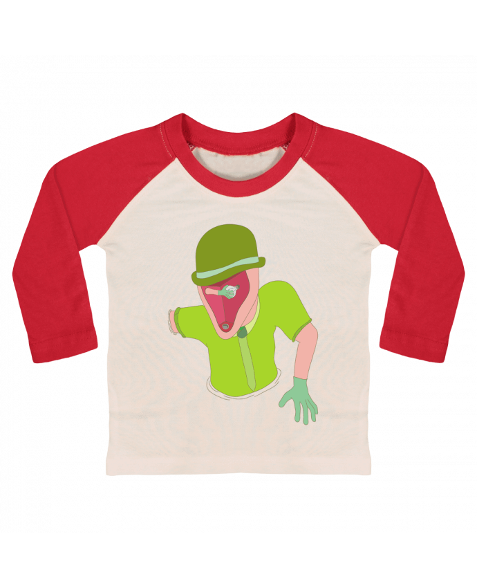 Tee-shirt Bébé Baseball ML IDEA par Santiaguen