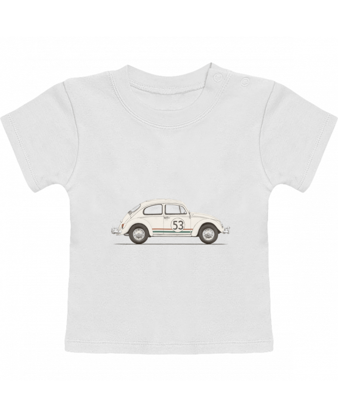 T-Shirt Baby Short Sleeve Beetle manches courtes du designer Florent Bodart