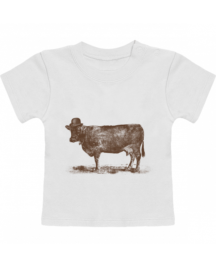 T-Shirt Baby Short Sleeve Cow Cow Nut manches courtes du designer Florent Bodart