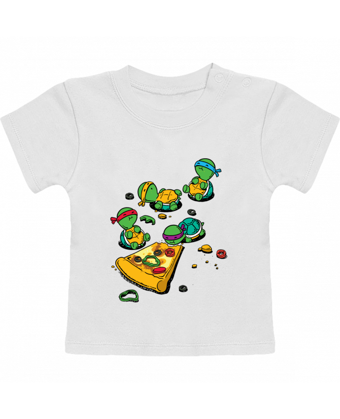 T-shirt bébé Pizza lover manches courtes du designer flyingmouse365