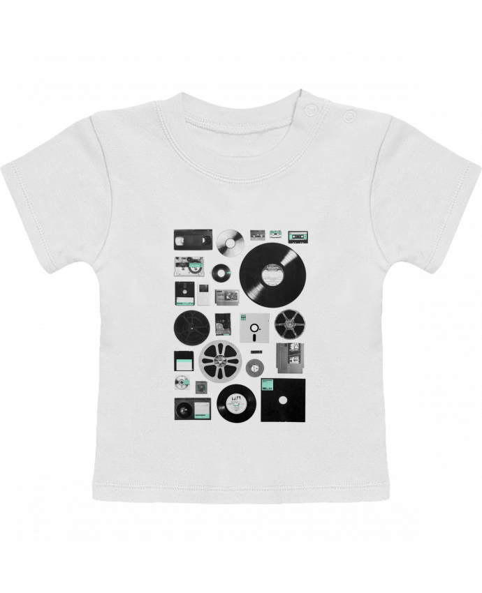 T-Shirt Baby Short Sleeve Data manches courtes du designer Florent Bodart