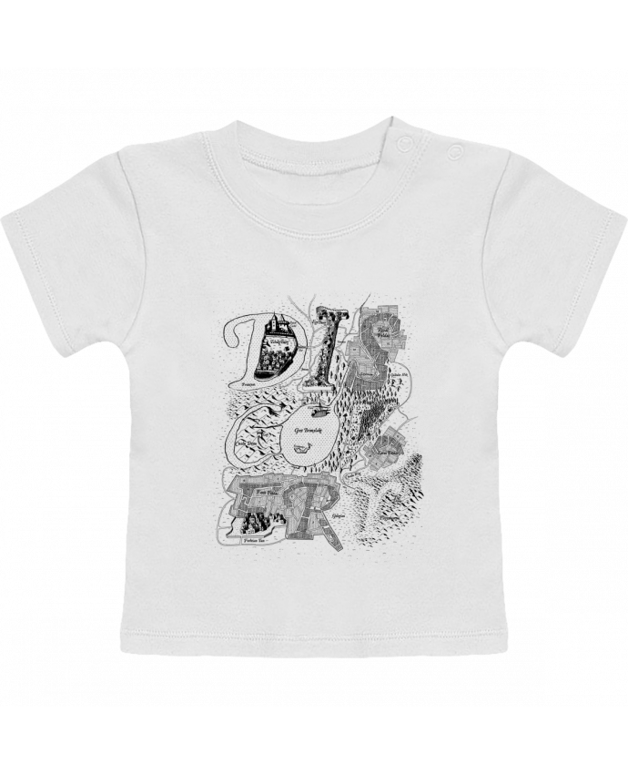Camiseta Bebé Manga Corta Discovery manches courtes du designer Florent Bodart
